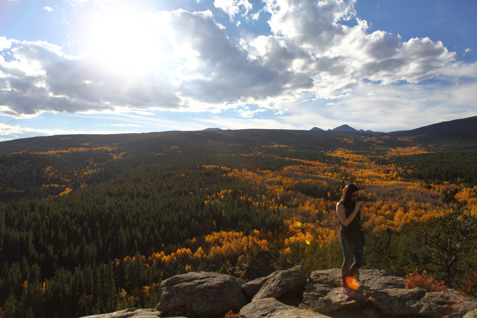 This is how Becky enjoys nature.